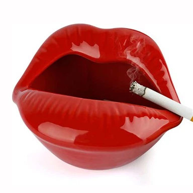 Cendrer de cigars de ceràmica amb forma de llavi